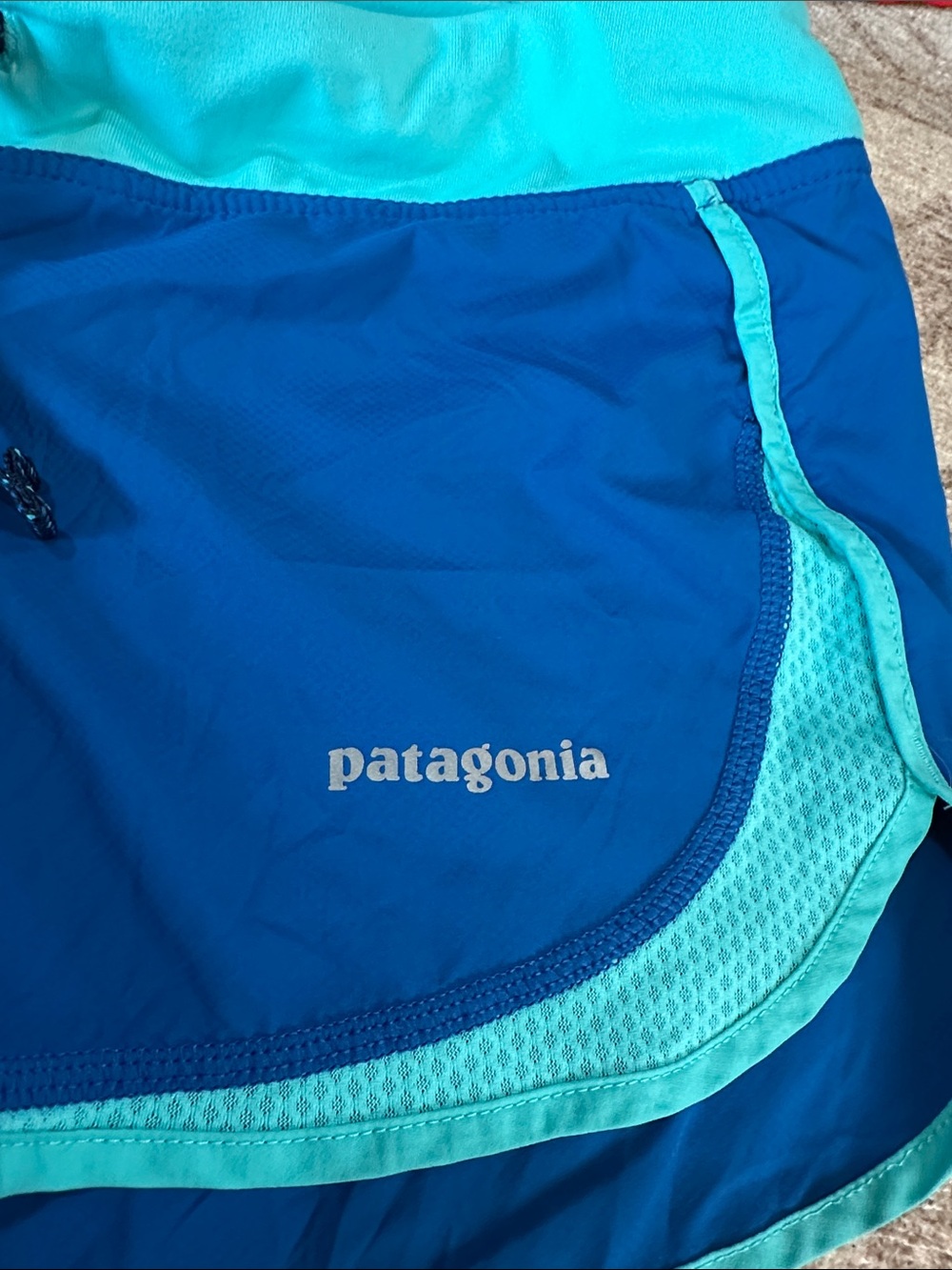 Patagonia Blue and Teal Women's Shorts - Picture 2 of 4